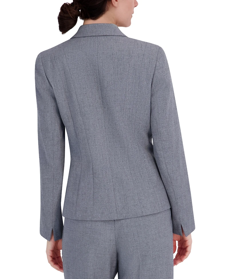 Kasper Women's Stretch Crepe One Button Blazer, Regular & Petite