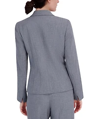Kasper Women's Stretch Crepe One Button Blazer, Regular & Petite