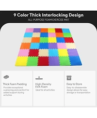 BalanceFrom Fitness Thick Interlocking Puzzle Foam Exercise Play Mats