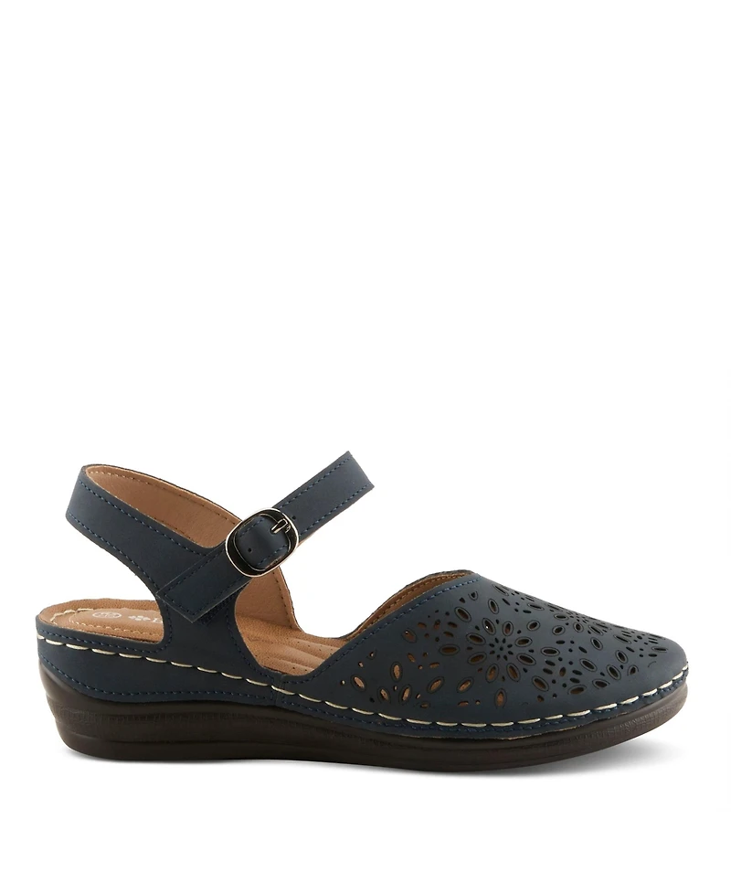 Patrizia Women's Wedge Sandal with Adjustable Strap