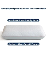 Piscifun Memory Foam Camping Travel Nap Pillow Washable Breathable Cover Support Neck Shoulder Back