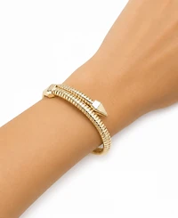 And Now This Cubic Zirconia Flexible Stretch Bypass Bracelet
