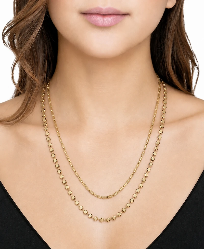 And Now This 18K Gold Plated Layered Necklace
