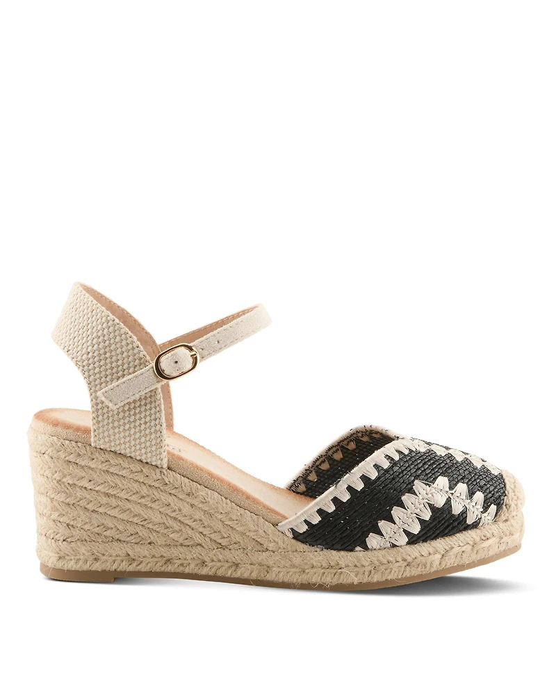 Azura Women's Adrina Espadrille Wedge with Rope Sole