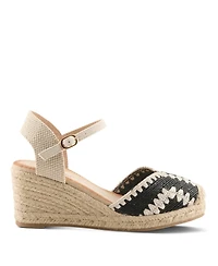 Azura Women's Adrina Espadrille Wedge with Rope Sole