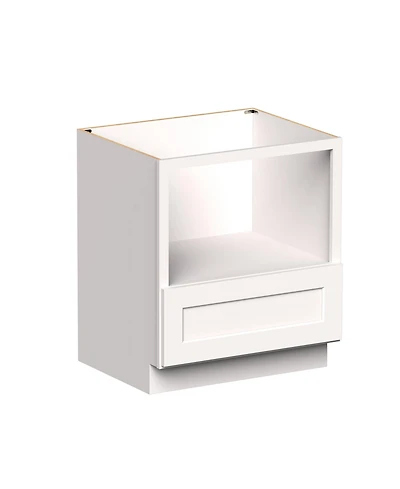 Boyel Living 30 Inch Base Microwave Cabinet, Kitchen Cabinet with Solid Wood Frame, Soft-Close Hardware, Low-voc, Uv Finish