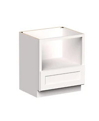 Boyel Living 30 Inch Base Microwave Cabinet, Kitchen Cabinet with Solid Wood Frame, Soft-Close Hardware, Low-voc, Uv Finish
