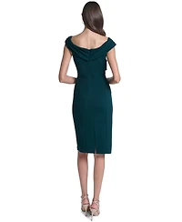 Calvin Klein Women's Off-The-Shoulder Midi Dress