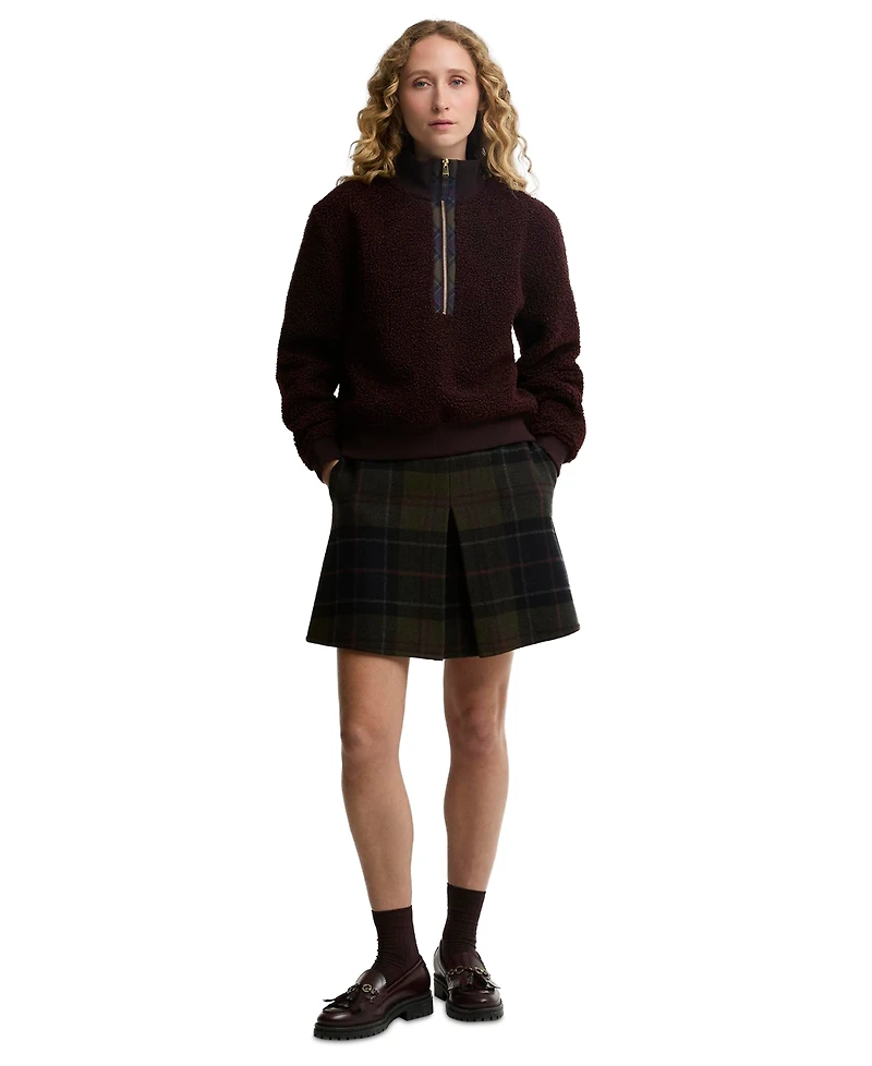 Barbour Women's Fawne Quarter-Zip Fleece Sweatshirt