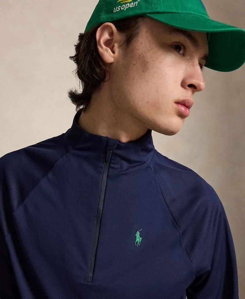 Polo Ralph Lauren Men's Us Open Paneled Stretch Quarter-Zip Sweatshirt