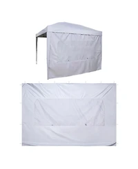 Sevorley Canopy Sidewall for 10x10 ft Pop-Up Tent, Waterproof Tent Side Wall with Mesh