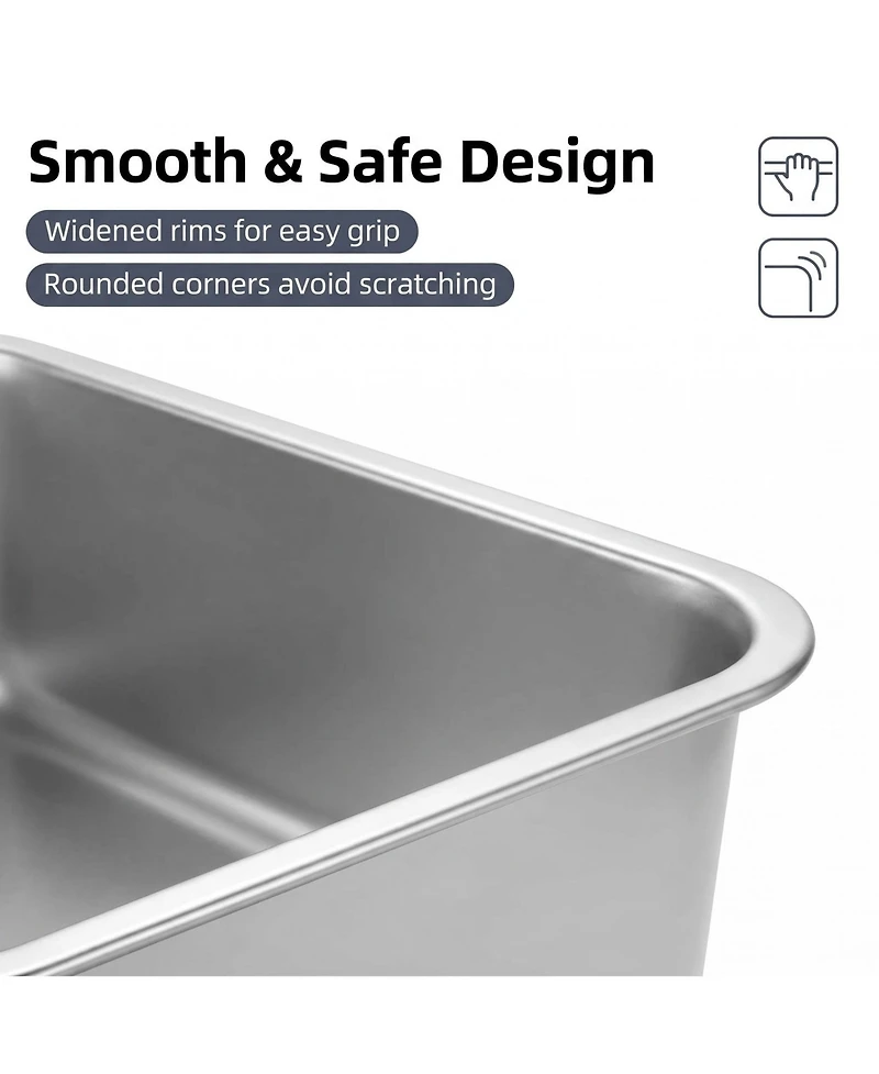 Piscifun 27 Quart Stainless Steel Ice Bucket Large Beverage Tub Drink Cooler For Parties