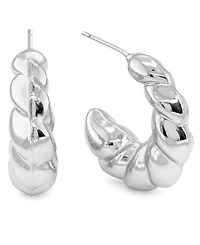 And Now This Twist Shrimp Hoop Earrings