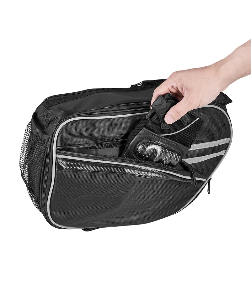 Sevorley Motorcycle Saddlebag, 30 L Dual Side Bags with Waterproof Rain Cover and Straps