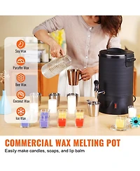 Sevorley Electric Wax Melter for Candle Making, 6.5 L with Easy Pour Spout