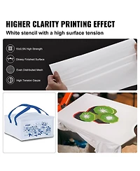 Sevorley 6-Piece Aluminum Silk Screen Printing Frames, 10 x 14 in, 156 Mesh
