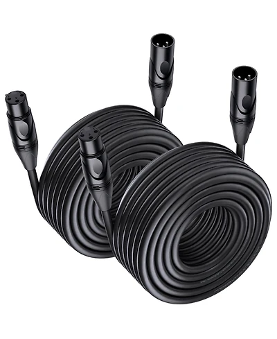 Lofree Balanced Oxygen-Free Copper Xlr Microphone Cables, 2-Piece Set