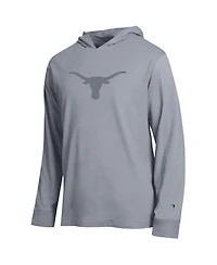 Champion Men's Gray Texas Longhorns Tonal All-Star Long Sleeve Hooded T-Shirt