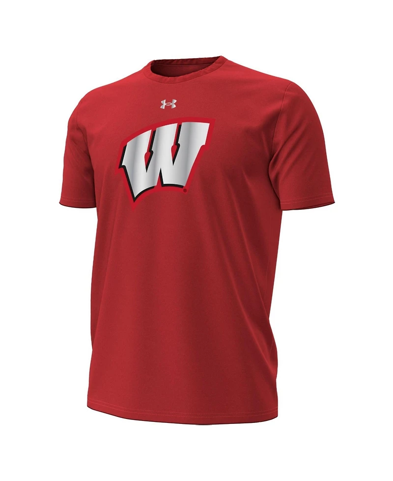 Under Armour Men's Red Wisconsin Badgers 2026 Lambeau Field Collection Primary Performance T-Shirt