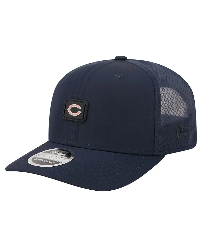 New Era Men's Navy Chicago Bears Micro Badge 9SEVENTY Adjustable Hat