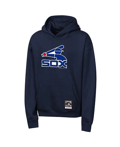 Mitchell & Ness Big Boys and Girls Navy Chicago White Sox Retro Logo Hoodie