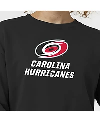 Champion Women's Black Carolina Hurricanes Wordmark Lockup Powerblend Sweatshirt