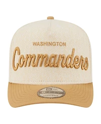 New Era Men's Cream Washington Commanders Herringbone 9FIFTY A-Frame Snapback Hat