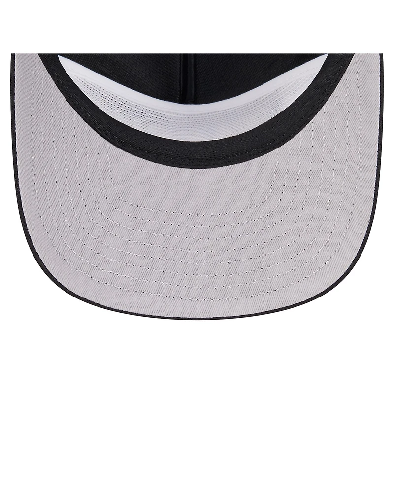 New Era Men's Black Chicago Bulls Team Logo Foam Front 19TWENTY A-Frame Trucker Adjustable Hat