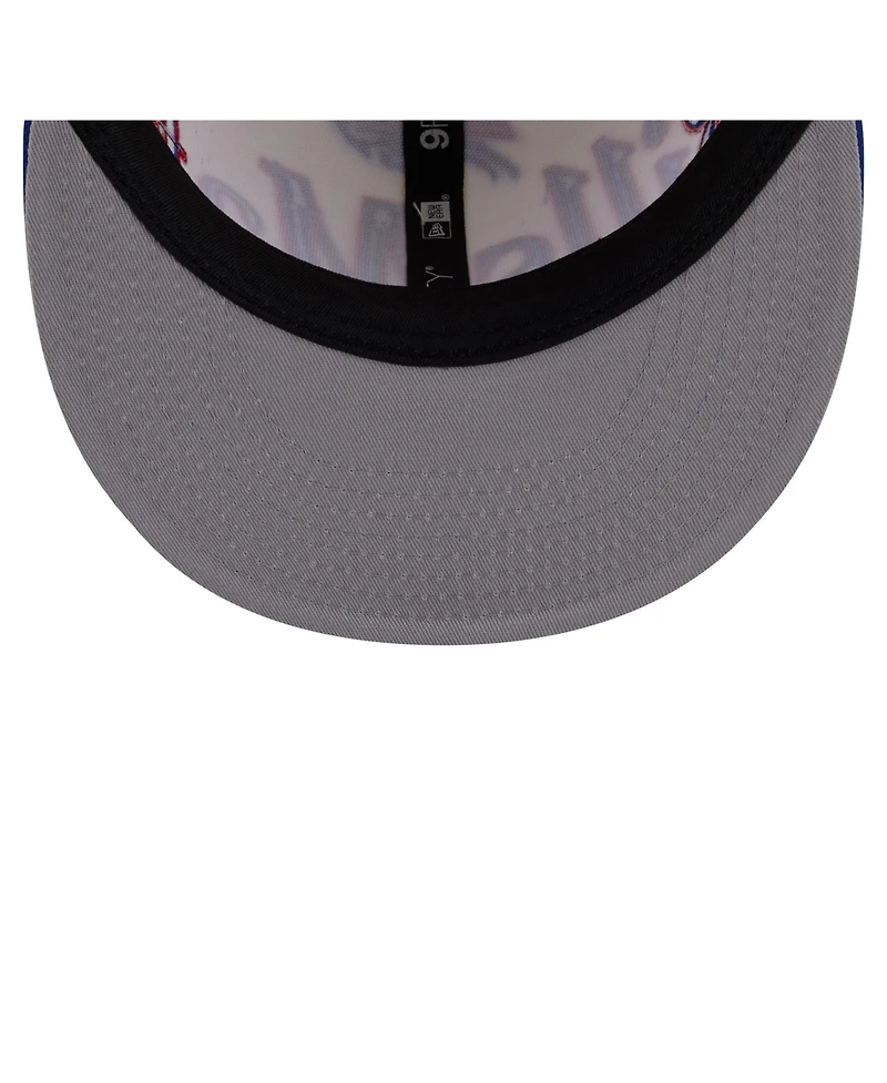 New Era Men's Cream Buffalo Bills Bills Mafia Oversized Slogan 9FIFTY Snapback Hat