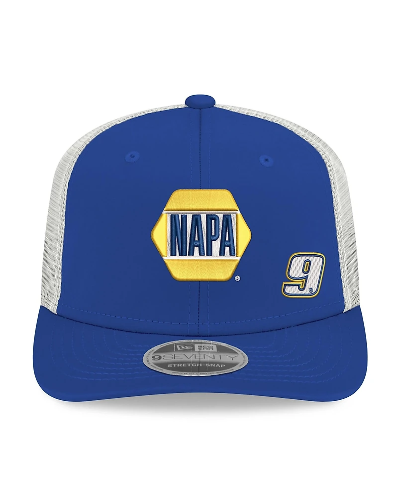 New Era Men's Blue/White Chase Elliott 2026 Napa 9SEVENTY Adjustable Trucker Hat