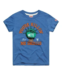 Homage Big Boys and Girls Royal New York Mets x The Sandlot Tri-Blend T-Shirt