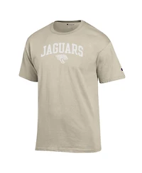 Champion Men's Oatmeal Jacksonville Jaguars Jersey T-Shirt