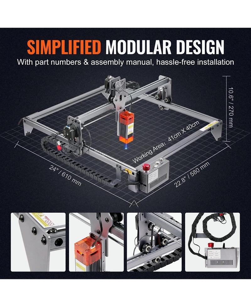 Sevorley 5W Laser Engraver a nd Cutter,Working Area, Laser Engraving Machine