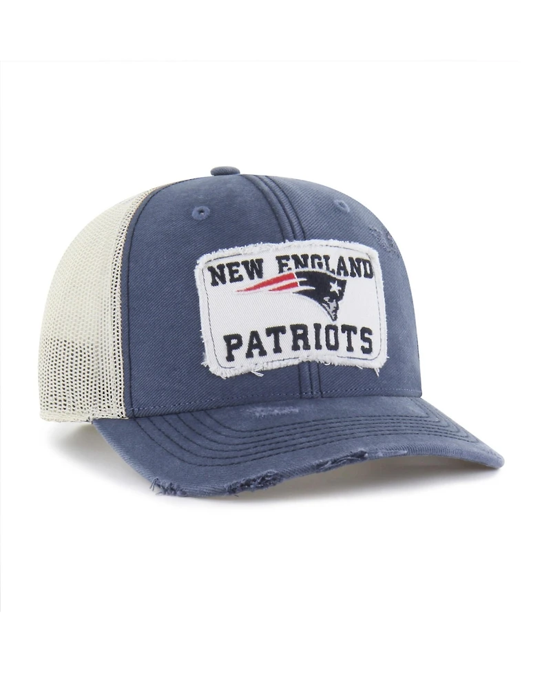47 Brand Men's Navy New England Patriots Egremont Well-Worn Adjustable Trucker Hat