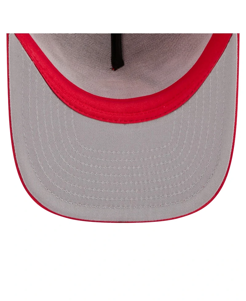 New Era Men's and Women's Red Indiana Fever Worn Foam Front 9FIFTY A-Frame Trucker Rope Snapback Hat