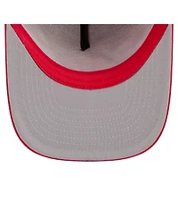 New Era Men's and Women's Red Indiana Fever Worn Foam Front 9FIFTY A-Frame Trucker Rope Snapback Hat
