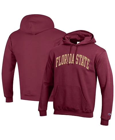 Champion Men's Garnet Florida State Seminoles Basic Arch Fleece Pullover Hoodie