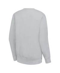 G-iii 4Her by Carl Banks Women's Heather Gray Minnesota Wild Filigree Team Graphic Fleece Pullover Sweatshirt