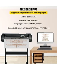 Sevorley Vinyl Cutter Plotter Machine with Stand and Sign Making Kit