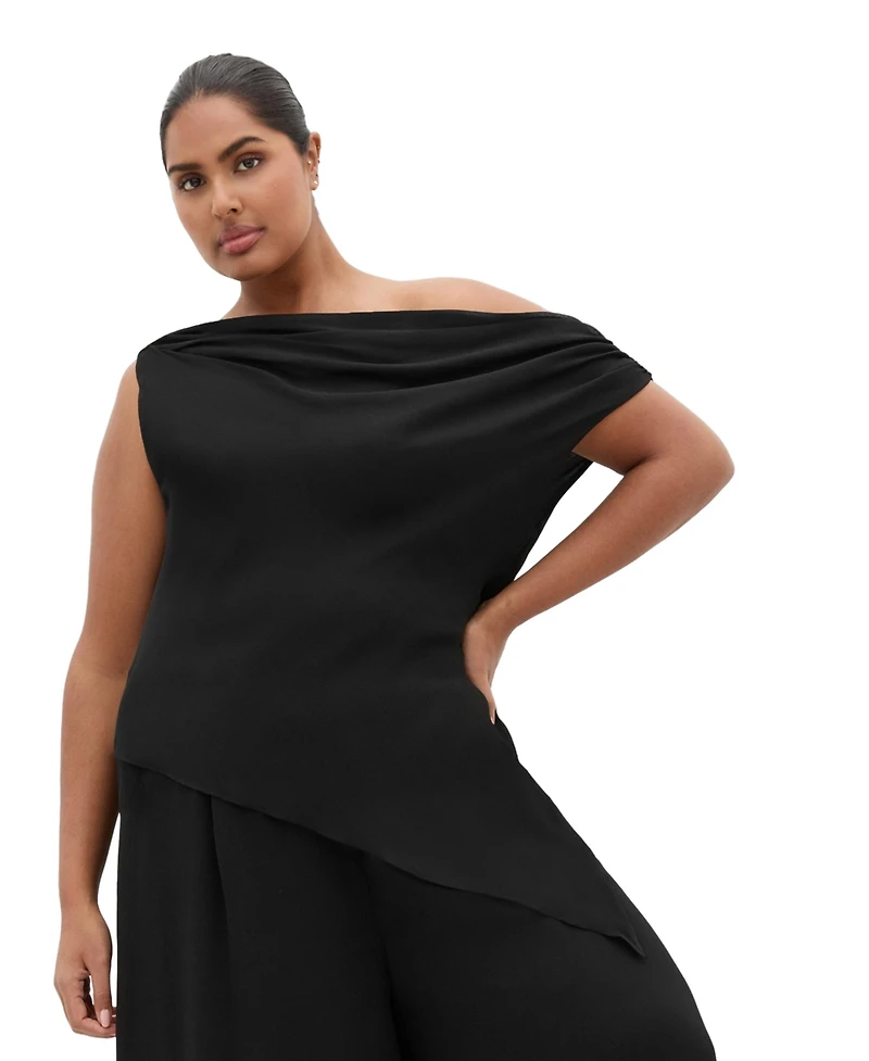 City Chic Women's Plus Skyla Off Shoulder Top