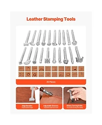 Sevorley Leather Working Tools Kit, 92-Piece Leather Craft Set with Storage Bag