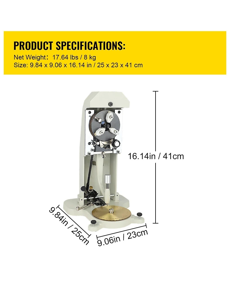 Sevorley Inside Ring Engraver, Double-Sided Dial Ring Stamping Machine for 1.5-2.0mm Inner Ring Engraving