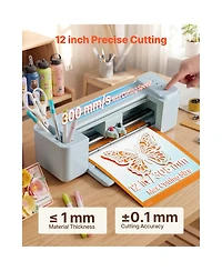 Sevorley Vinyl Cutting Machine, Button-Controlled Smart Cutter with 20,000 Plus Built-In Designs