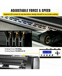 Sevorley Vinyl Cutter Plotter Machine with Floor Stand and Signmaster Software