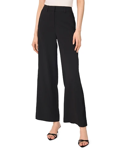 CeCe Women's Scallop-Edge Wide-Leg Trouser