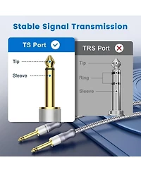 Lofree Ts Instrument Cable Nylon Braided Connectors Noise Shielding for Guitar Bass Studio Gear