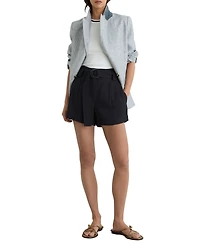 Reiss Women's Lana Fluid Belted Shorts