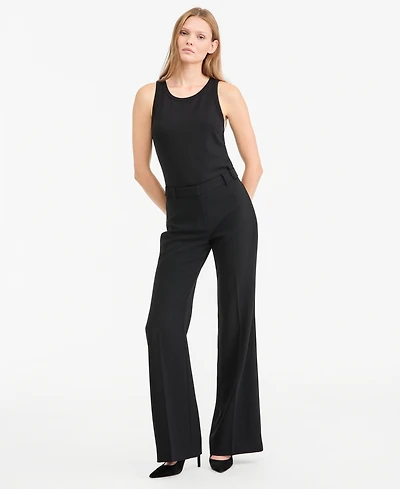 Kobi Halperin Women's Cecelia Wide-Leg High-Waisted Crepe Pants