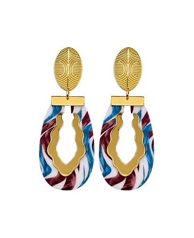 Swanky Designs Gianna Contemporary Statement Earrings