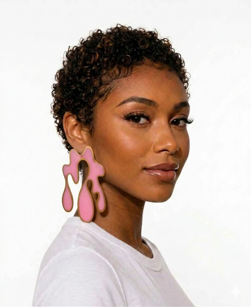 Swanky Designs Melt Theory Sculptural Statement Earrings